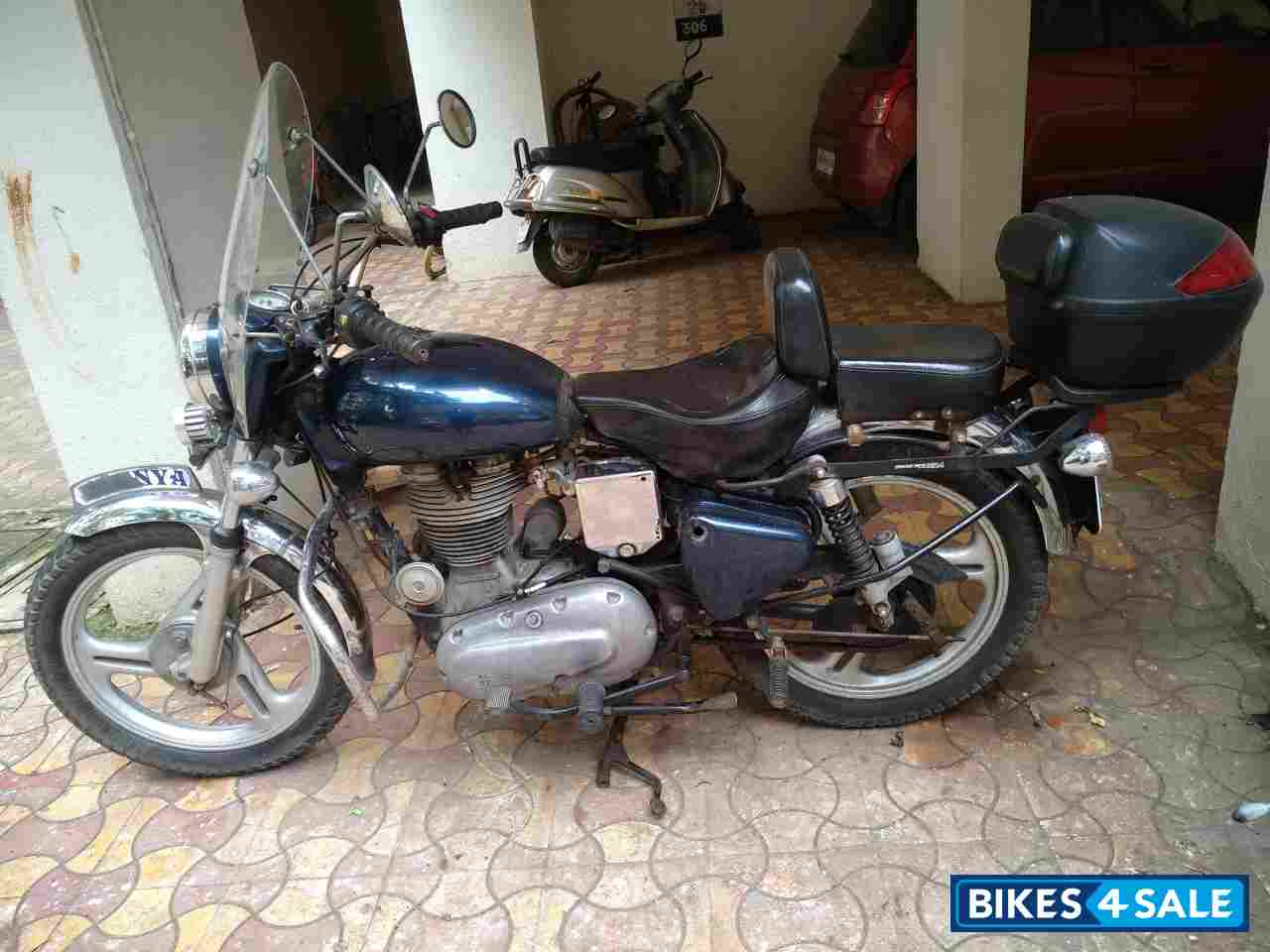 Blue Royal Enfield Bullet Electra