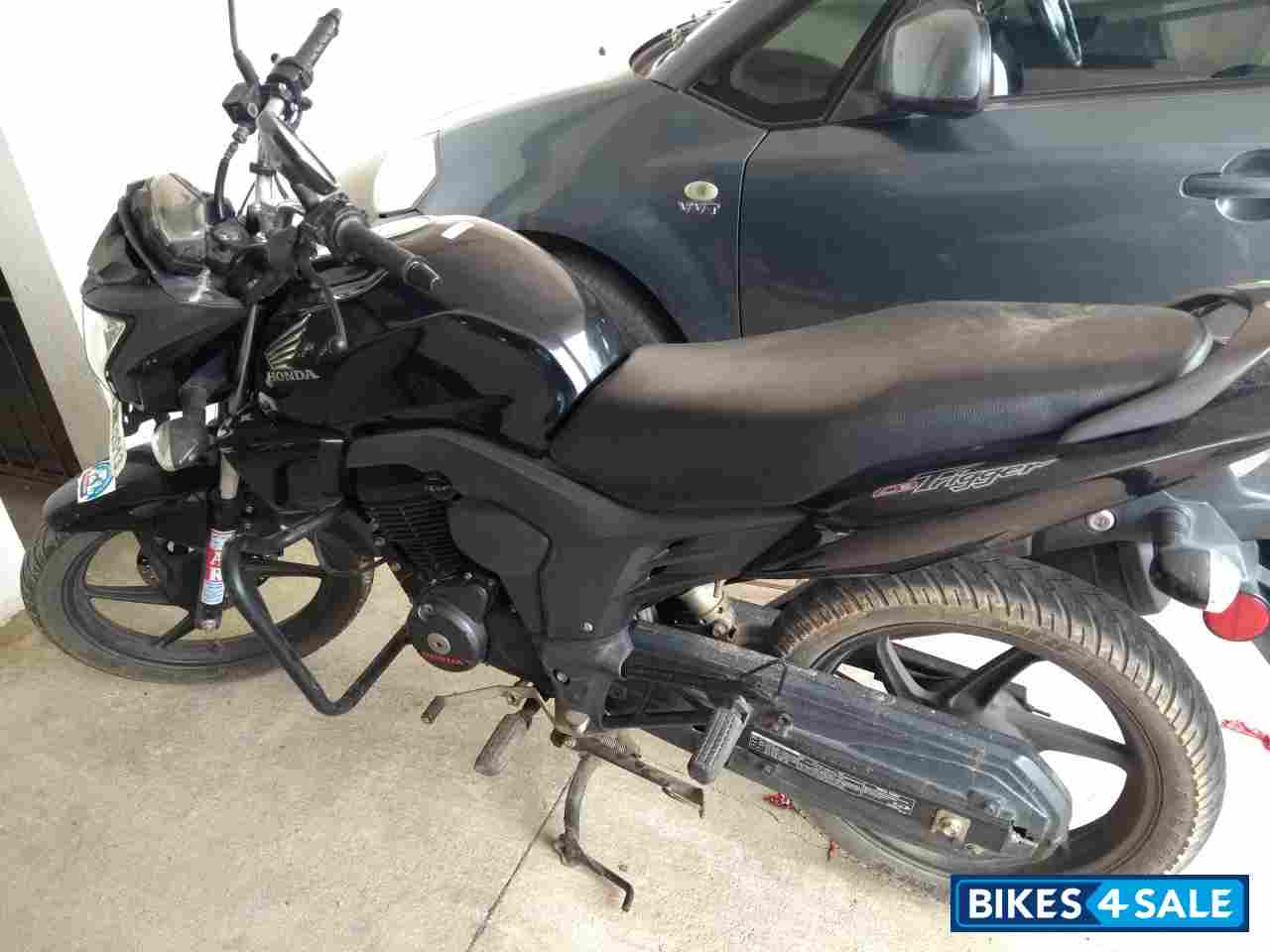 Black Honda CB Trigger