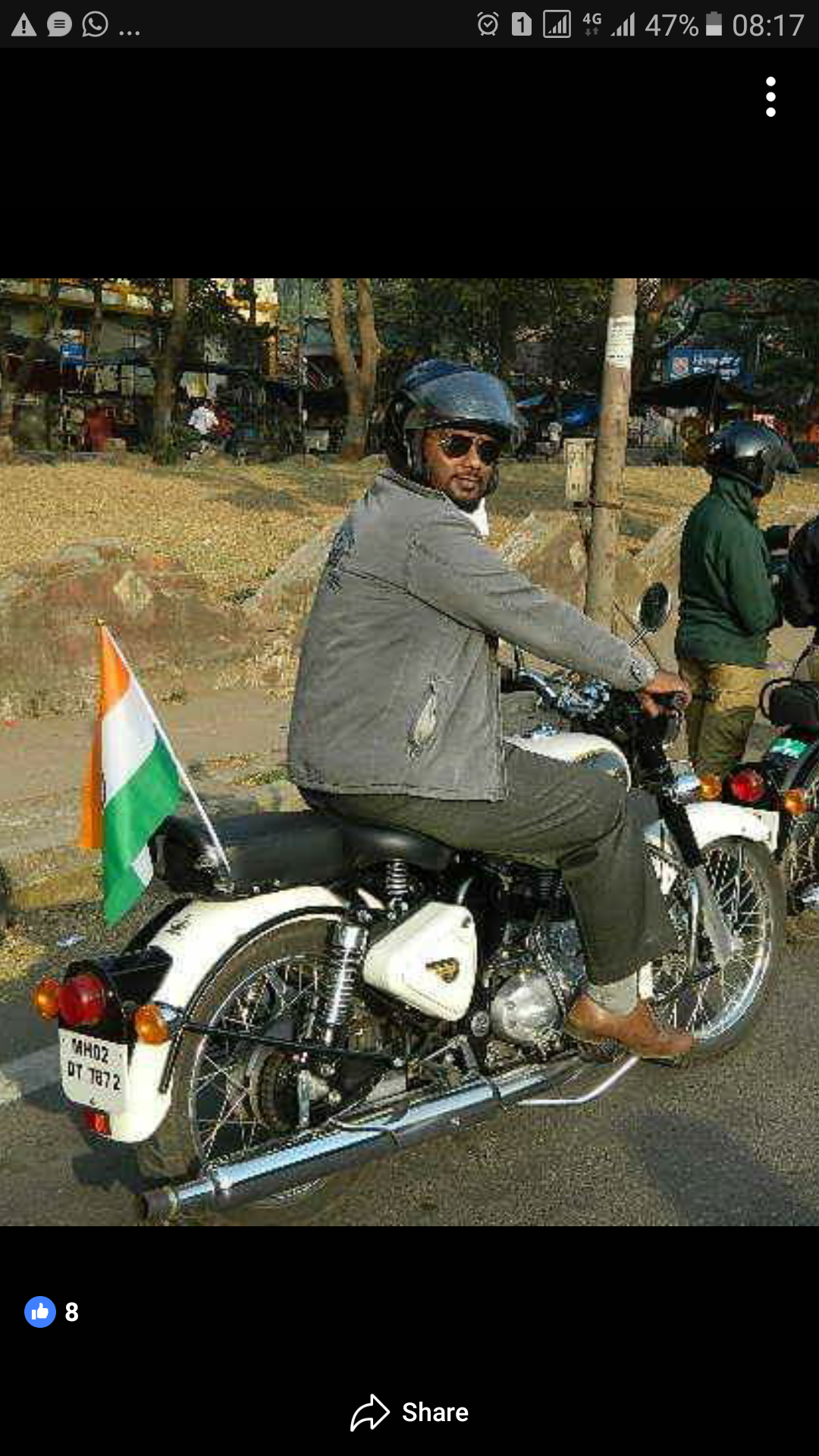 White. Ash Royal Enfield Classic 350