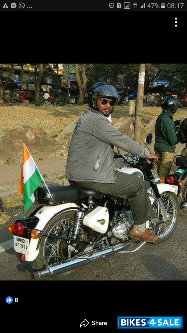 White. Ash Royal Enfield Classic 350