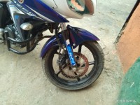 White Blue Yamaha Fazer FI V2