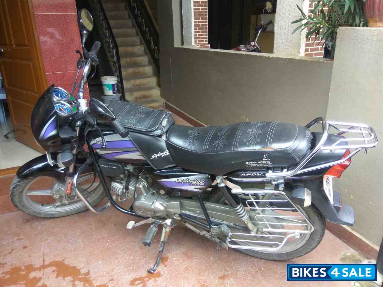 Black Lavender Hero Splendor Pro