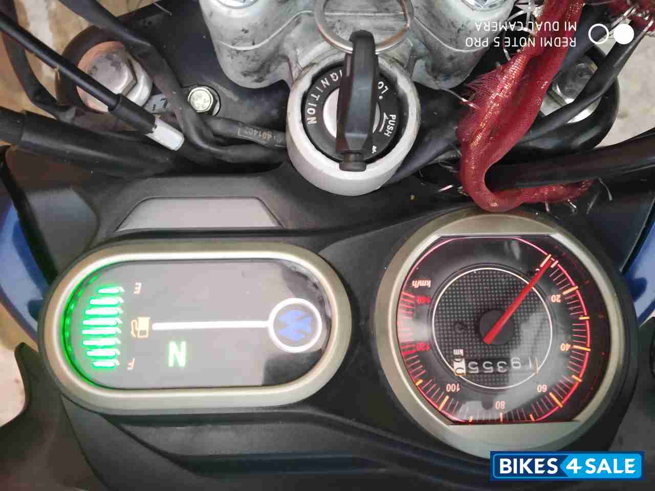 Blue And White Bajaj V15