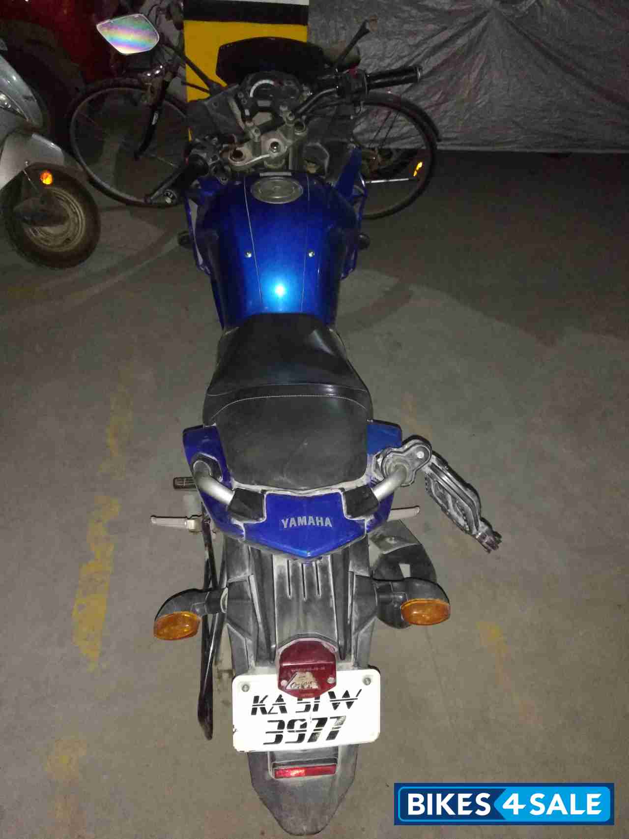 Blue Yamaha Fazer