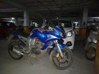 Blue Yamaha Fazer