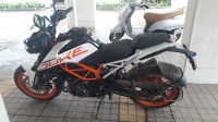White KTM Duke 390