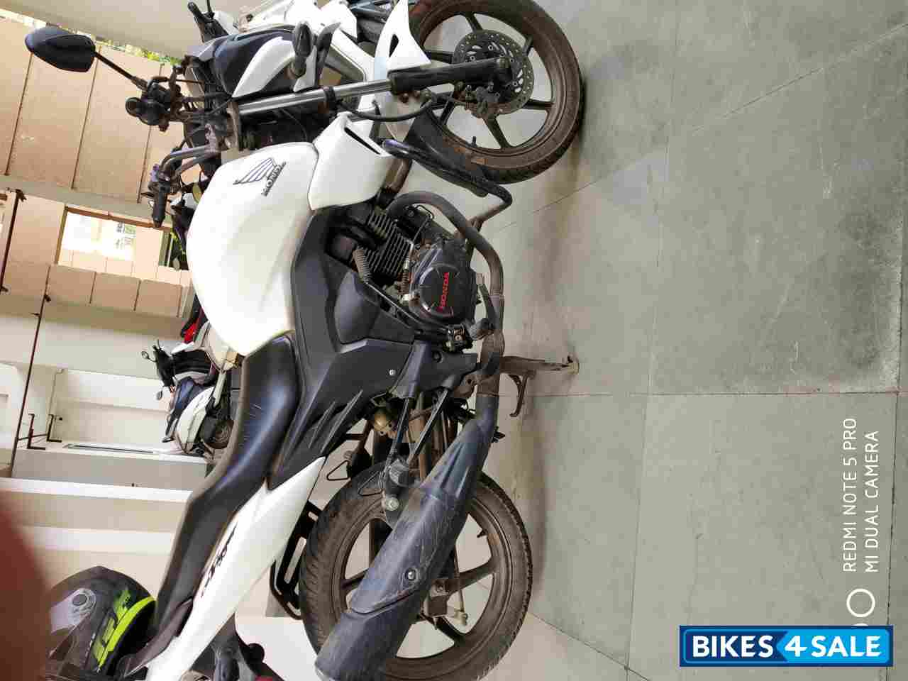 White Honda CB Trigger