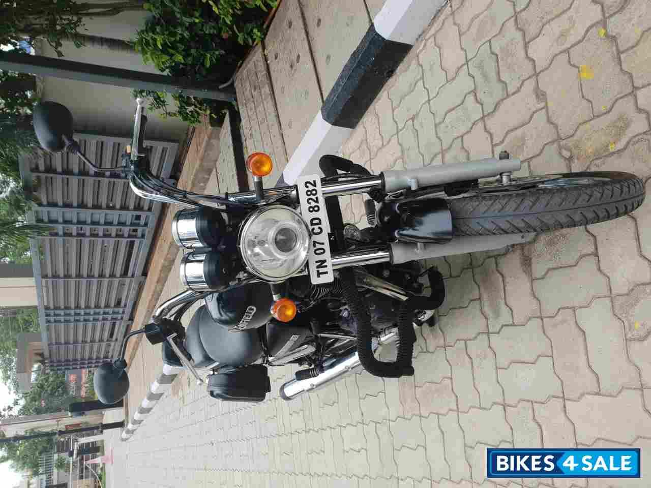 Black Royal Enfield Thunderbird