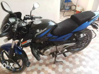 Blue & Black Bajaj Pulsar 180 DTSi