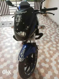 Blue & Black Bajaj Pulsar 180 DTSi