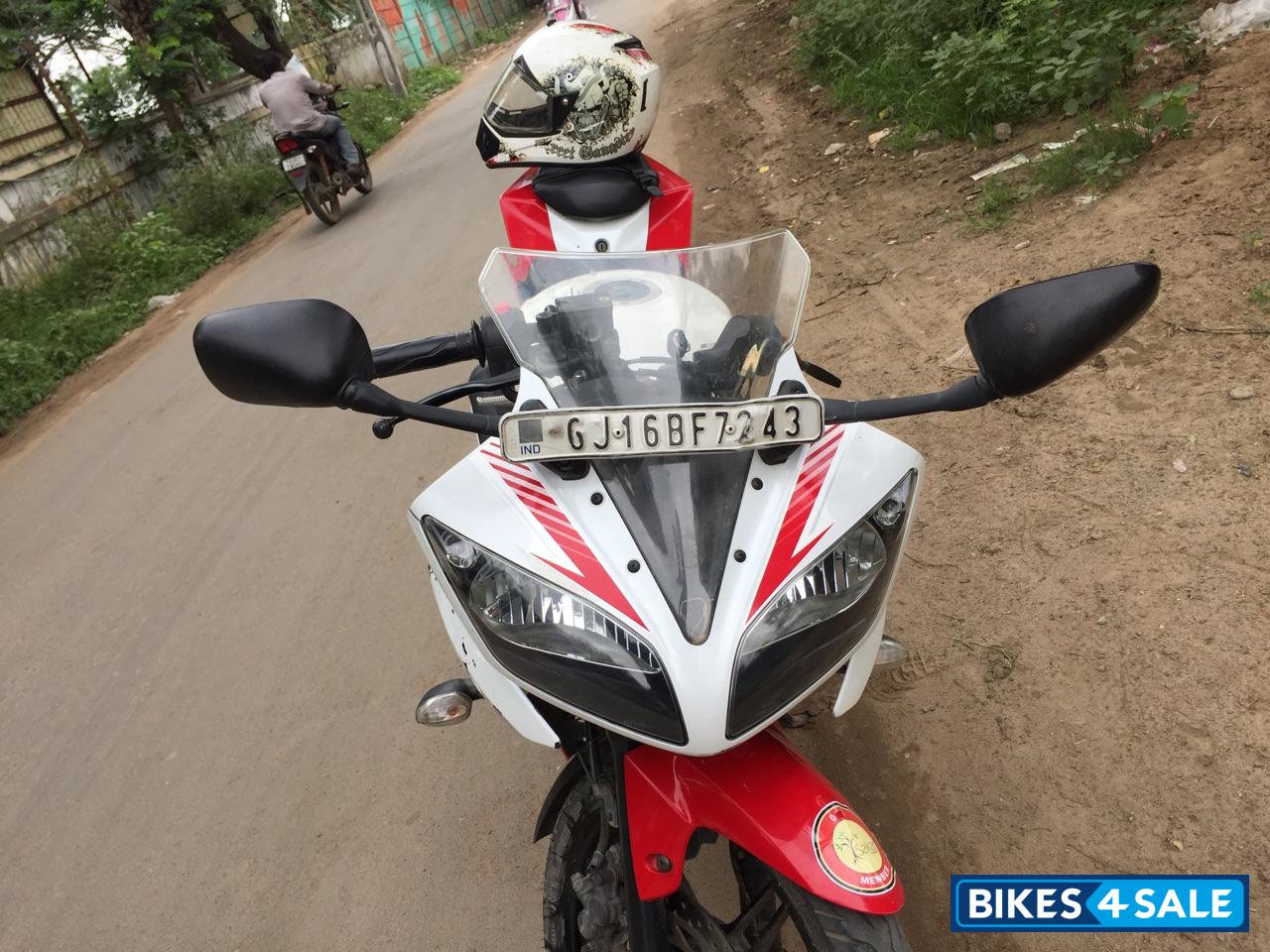 Red And White Yamaha YZF R15 V2