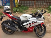 Red And White Yamaha YZF R15 V2