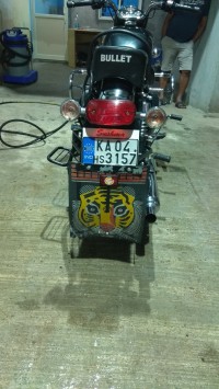 Black Royal Enfield Bullet Electra