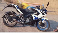 Blue White Bajaj Pulsar RS 200