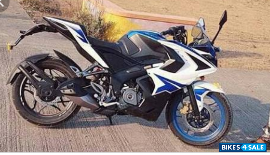Blue White Bajaj Pulsar RS 200