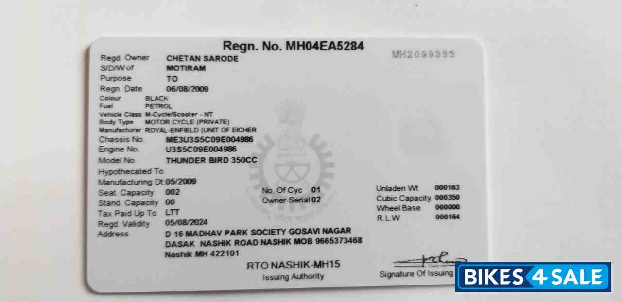 Royal Enfield Thunderbird 350