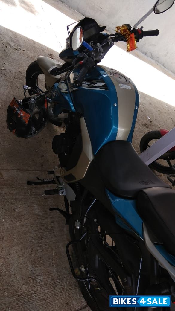 Blue And Silver Yamaha FZ-S