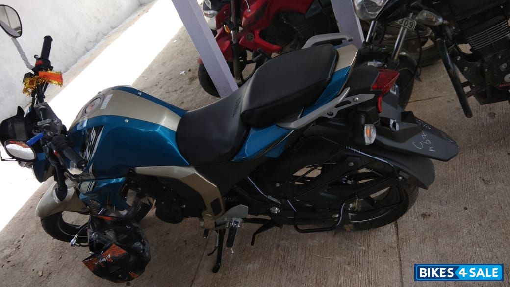 Blue And Silver Yamaha FZ-S