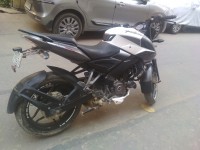 White And Black Bajaj Pulsar 200 NS
