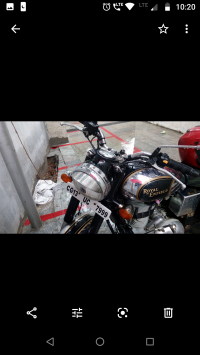 Black Royal Enfield Classic Chrome