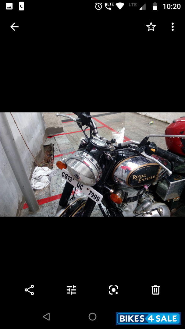 Black Royal Enfield Classic Chrome