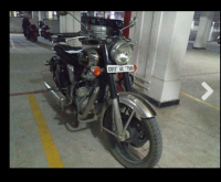 Black Royal Enfield Classic Chrome