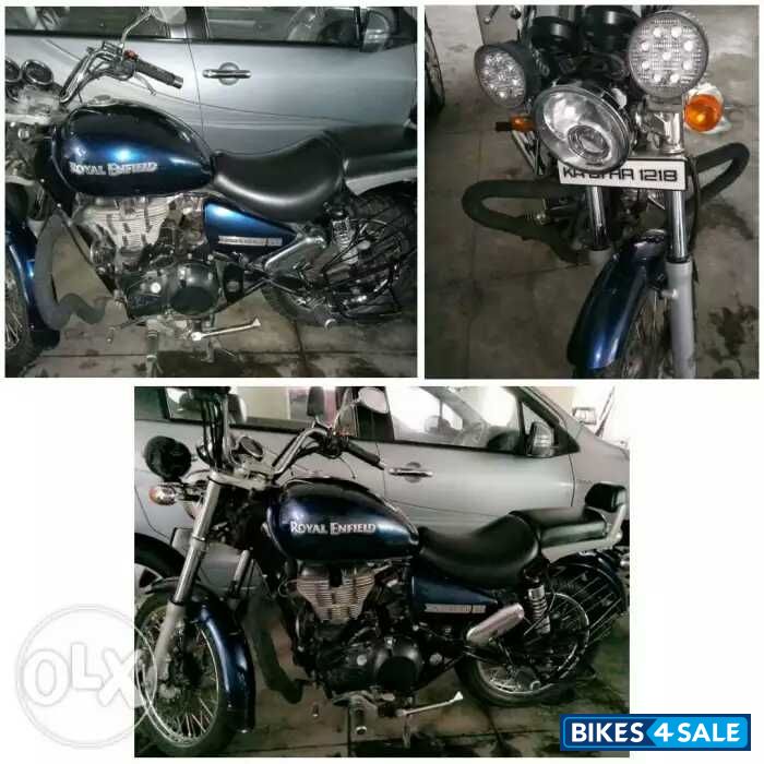 Marine Blue Royal Enfield Thunderbird 500