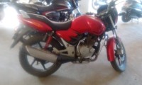 Red TVS Apache 150