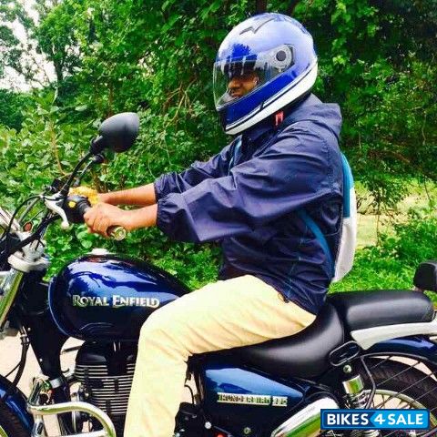 Marine Blue Royal Enfield Thunderbird 350