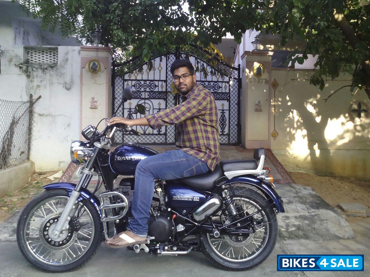 Marine Blue Royal Enfield Thunderbird 350