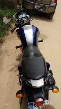 Blue Yamaha FZ-S