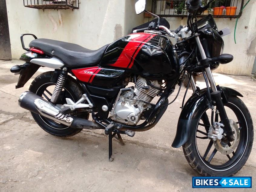 Black Red Bajaj V15 Black Red Bajaj V15