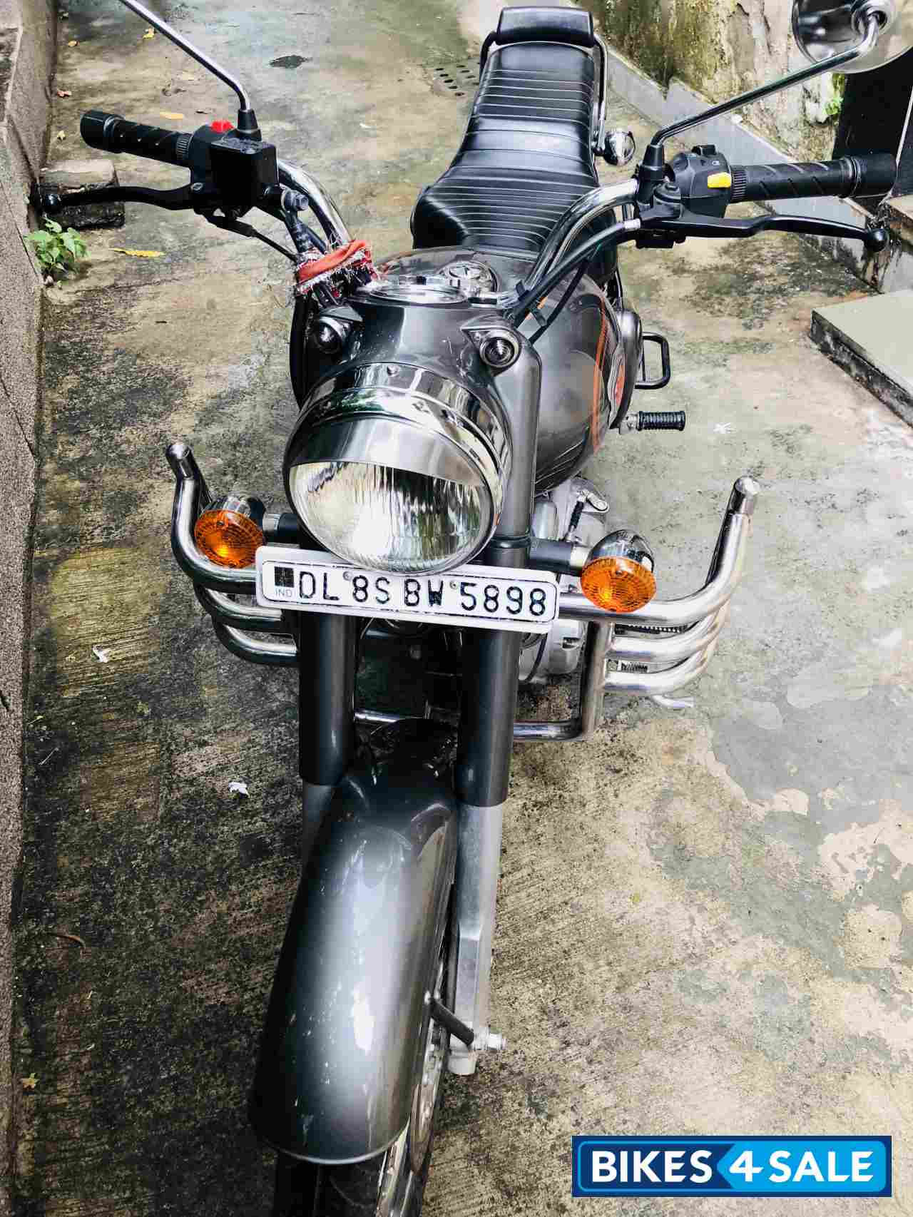 Grey Royal Enfield Bullet Standard 500