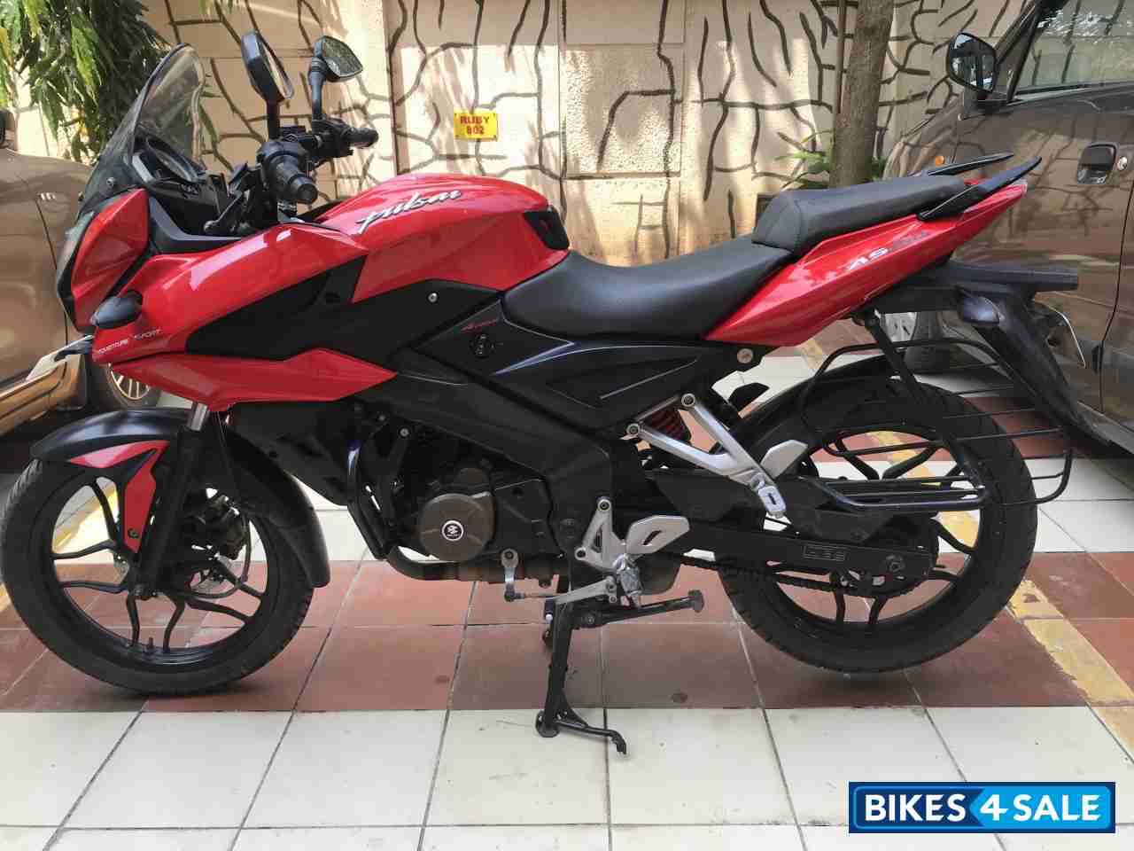 Red Bajaj Pulsar AS 150
