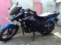 Blue Honda CB Shine SP