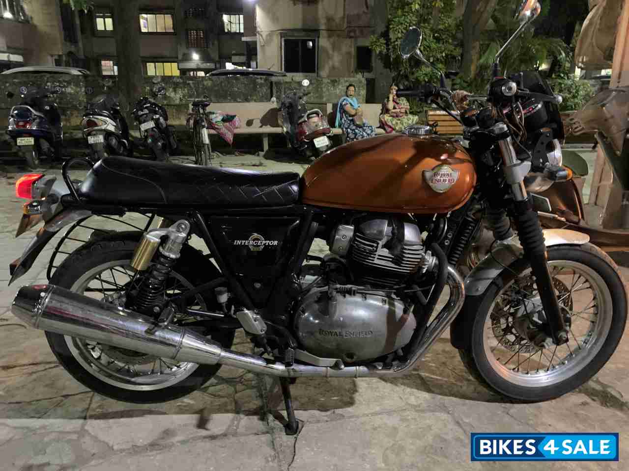 Orange Royal Enfield Interceptor 650 Twin