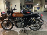 Orange Royal Enfield Interceptor 650 Twin