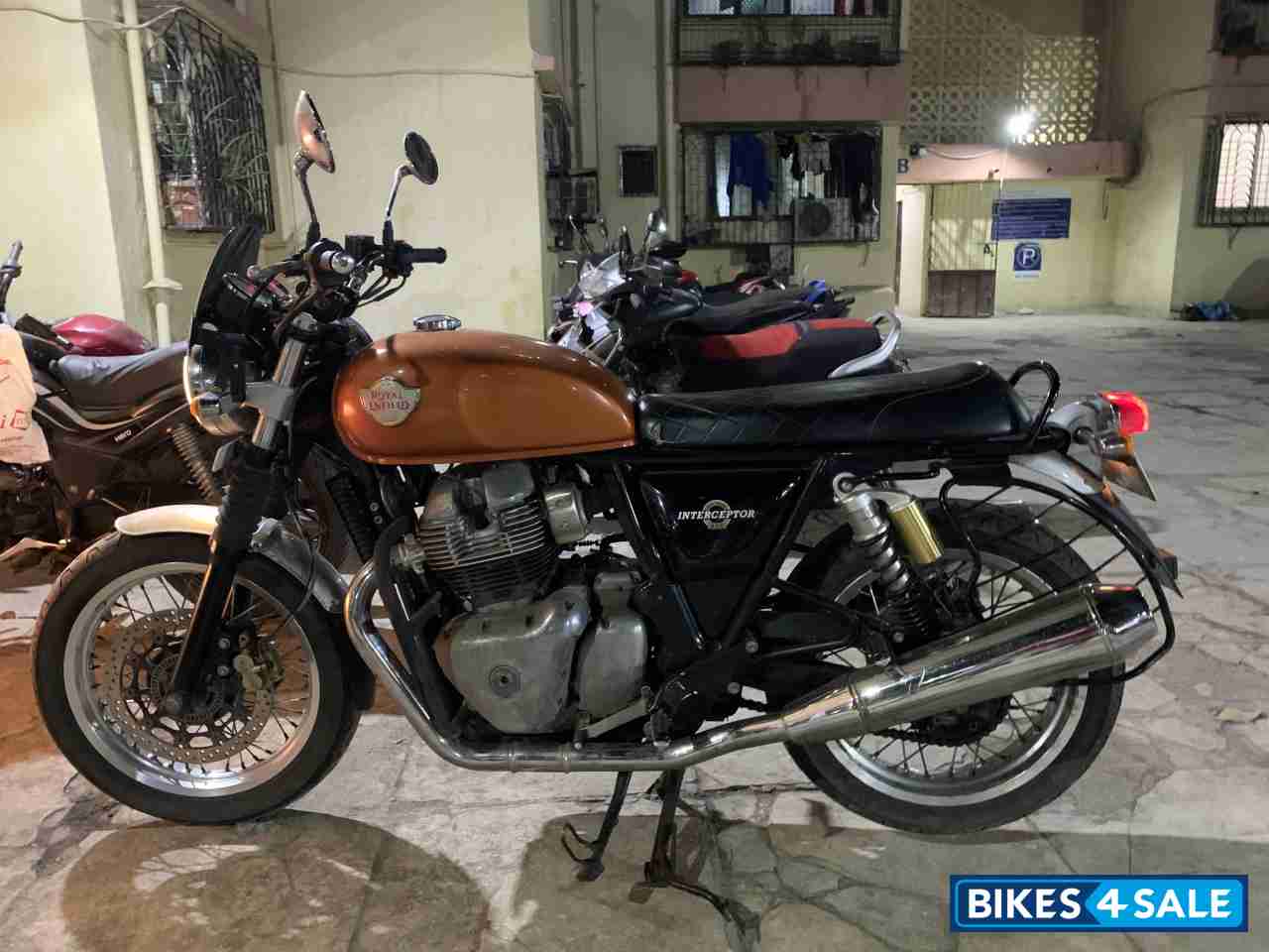 Orange Royal Enfield Interceptor 650 Twin