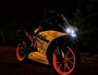 White And Orange KTM RC 390