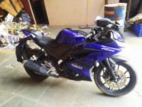 Blue Yamaha YZF R15 V3
