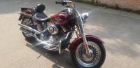 Red Harley Davidson Fat Boy
