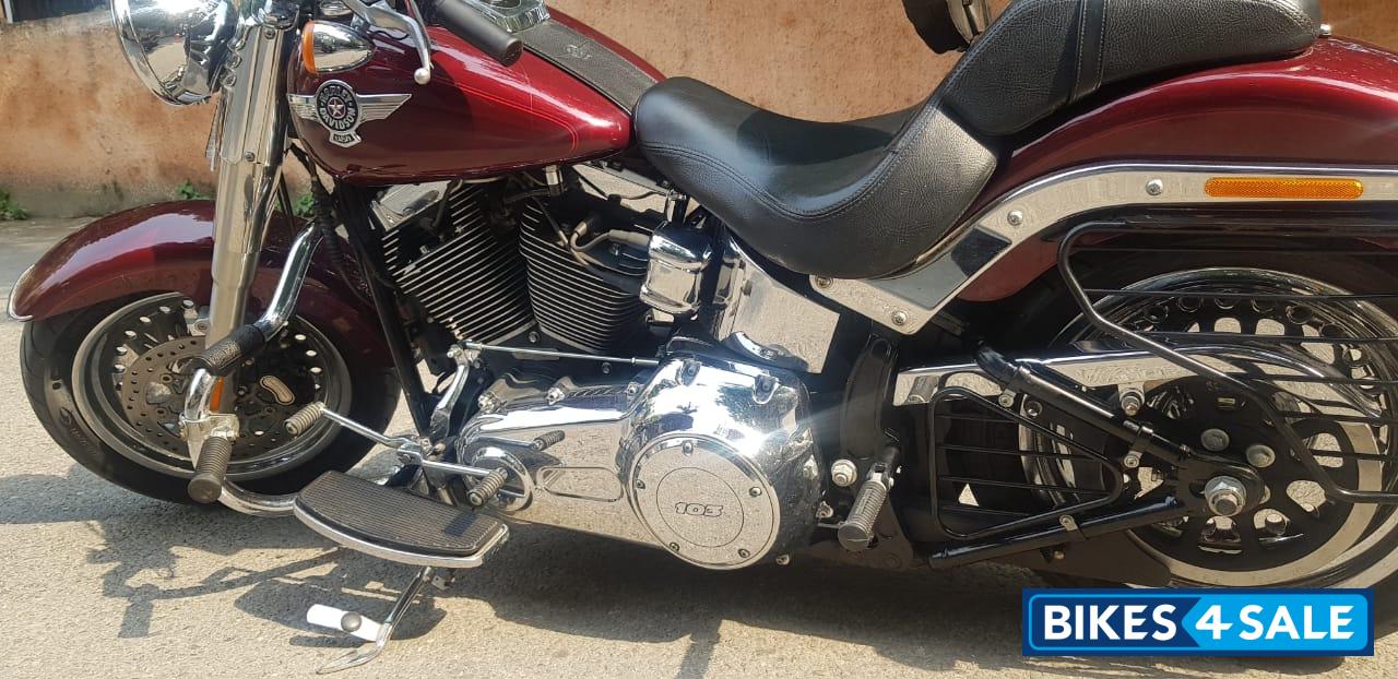 Red Harley Davidson Fat Boy