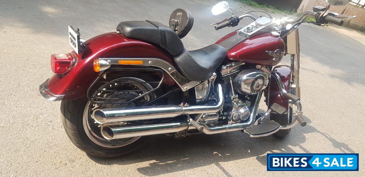 Red Harley Davidson Fat Boy