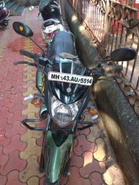 Green With Yellow Stripes Yamaha FZ-S