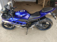 Blue Yamaha YZF R15