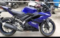 Blue Yamaha YZF R15 V3