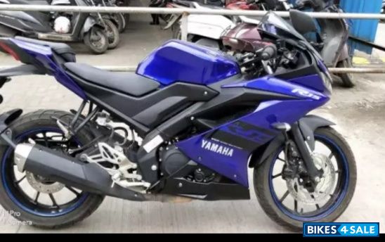 Blue Yamaha YZF R15 V3