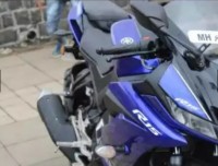 Blue Yamaha YZF R15 V3