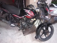 Black Red Bajaj Discover 100