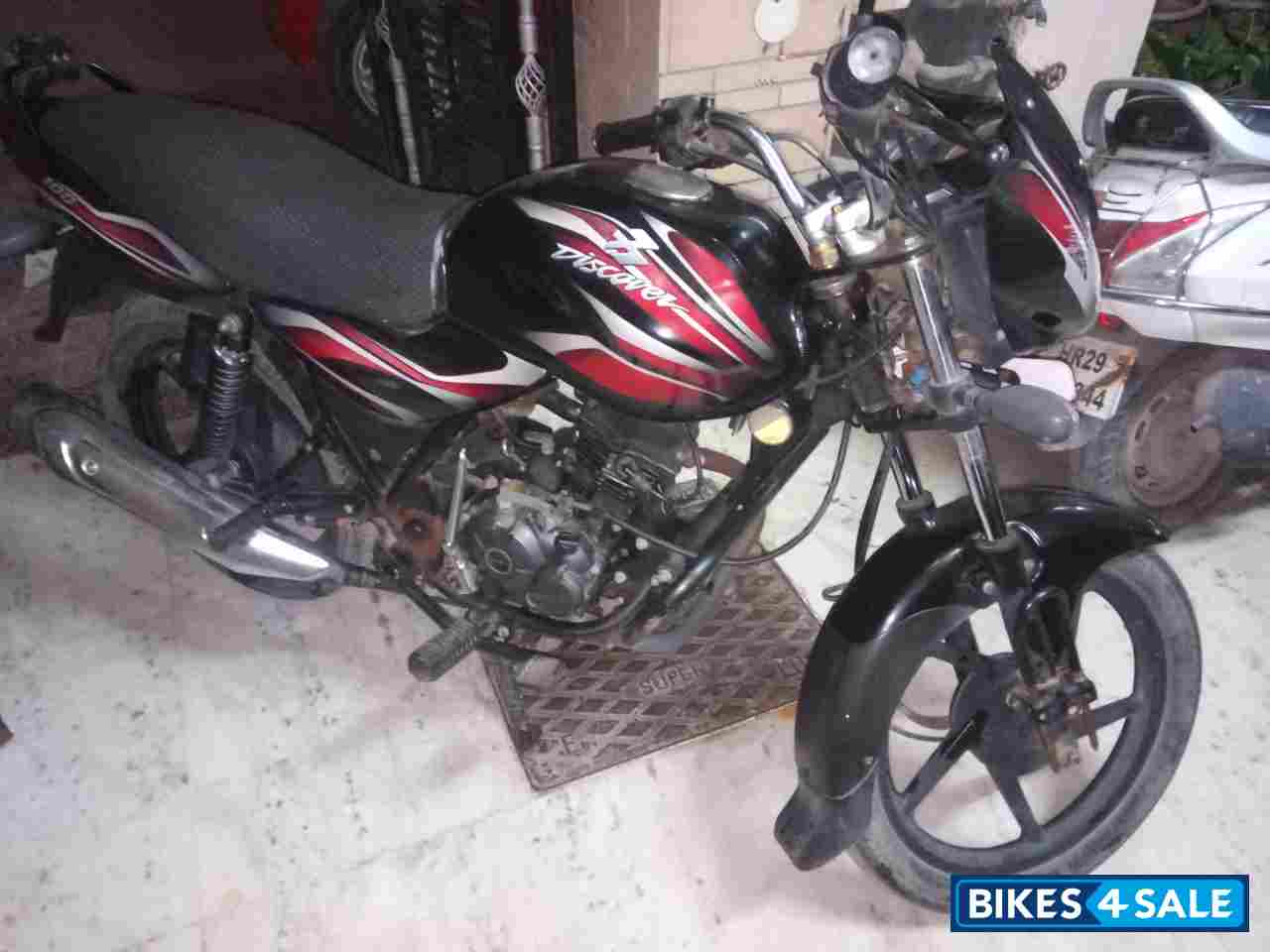 Black Red Bajaj Discover 100
